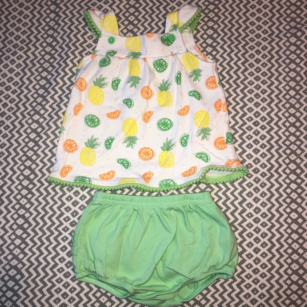 Baby Girl Lime Green Two Piece